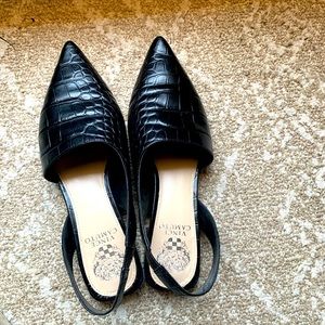 Vince Camuto Black leather flats